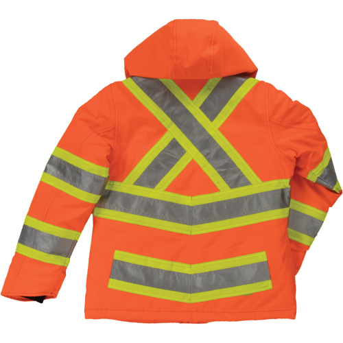 Womens Insulated Flex Safety Jacket, Polyester, High Visibility Orange, X-Small Waymarc Industries Inc