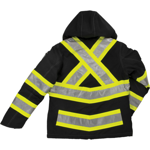 Womens Insulated Flex Safety Jacket, Polyester, Black, X-Small Waymarc Industries Inc