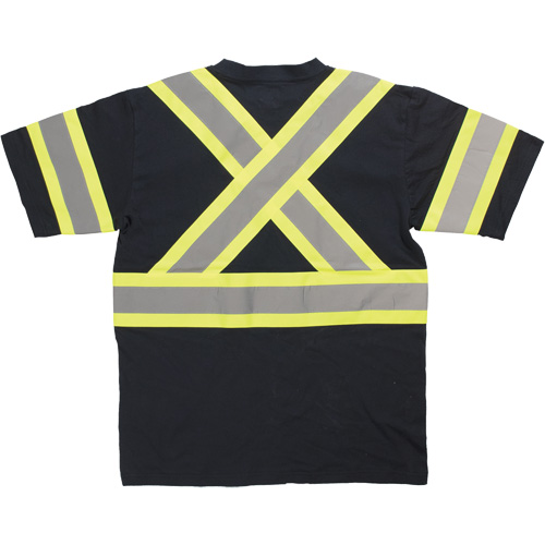 Chemise de s&eacute;curit&eacute; &agrave; manches courtes, Coton, T-petit, Noir Waymarc Industries Inc