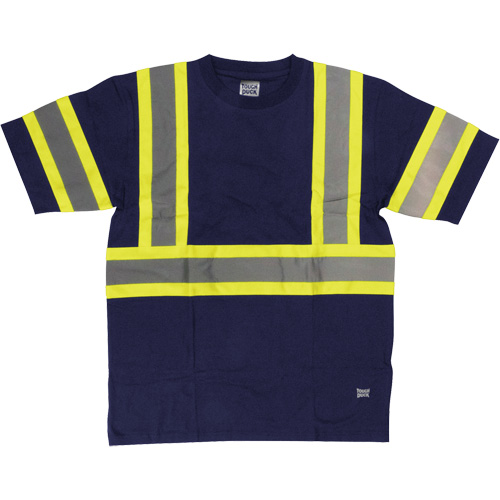 Chemise de s&eacute;curit&eacute; &agrave; manches courtes, Coton, T-petit, Bleu marin Waymarc Industries Inc