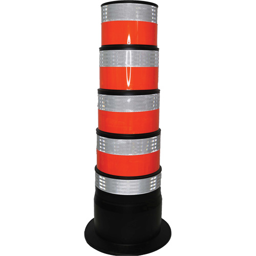 Channelizer, 47.25" High, Orange/White Waymarc Industries Inc