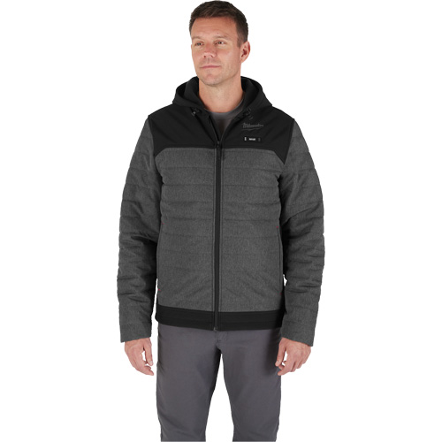 Veste chauffante M12 QuietShell avec pile, Hommes, 2T-Grand, Gris Waymarc Industries Inc
