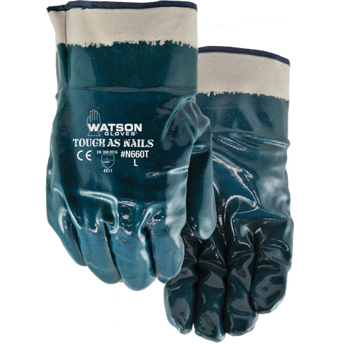 Tough-As-Nails Chemical-Resistant Gloves, Size X-Large, Cotton/Nitrile Waymarc Industries Inc