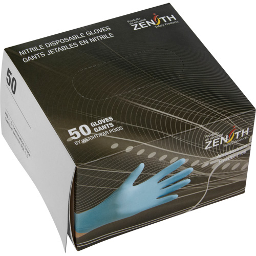Emballages de gants jetables pour machine distributrice, Petit, Nitrile, 4,5 mils, Sans poudre, Bleu, Classe 2 Waymarc Industries Inc