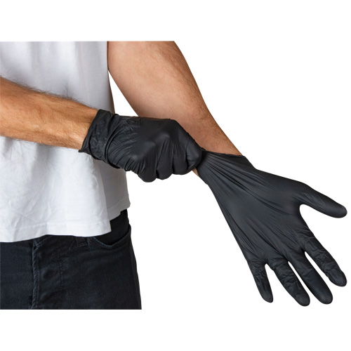 Vending Pack Disposable Gloves, Small, Nitrile, 5-mil, Powder-Free, Black, Class 2 Waymarc Industries Inc