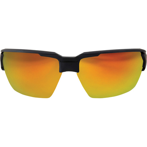 Pumori Safety Glasses, Red/Mirror Lens, Anti-Scratch, ANSI Z87+/MCEPS GL-PD 10-12/Meets/Exceeds CSA Z94.3 Waymarc Industries Inc