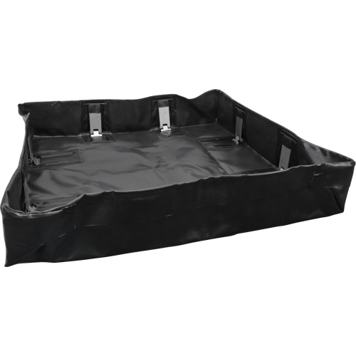 Berme repliable, Capacit&eacute; 60 gal. US, 4' la x 4' lo x 6" h, Support &agrave; encliqueter Waymarc Industries Inc