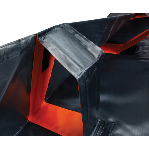 Berme d&eacute;ployable &agrave; mur IBX, Capacit&eacute; 4488 gal. US, 12' la x 50' lo x 12" h, Support &agrave; encliqueter Waymarc Industries Inc