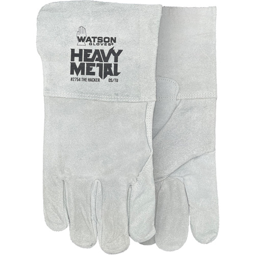 The Hacker Welding Gloves, Split Cowhide, Size One Size Waymarc Industries Inc