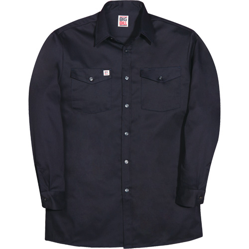 Chemise industrielle de travail &agrave; manches longues, Hommes, Petit, Bleu marine Waymarc Industries Inc