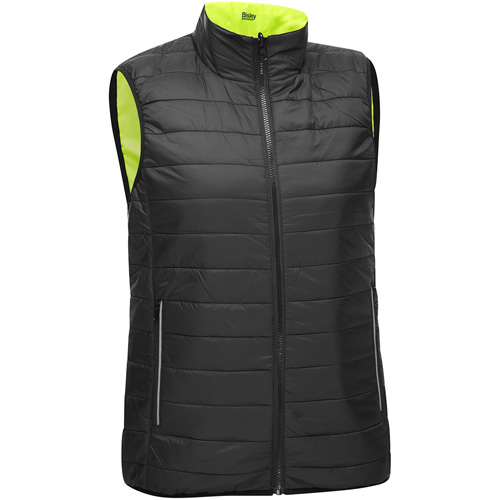 Veste bouffante, enveloppante et r&eacute;versible avec X au dos Bisley pour femmes, Jaune lime haute visibilit&eacute;, 3T-Grand, Polyester Waymarc Industries Inc