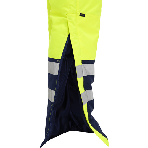 Bisley&reg; Extreme Cold Bib Overall, Polyester, Small, High Visibility Lime-Yellow Waymarc Industries Inc