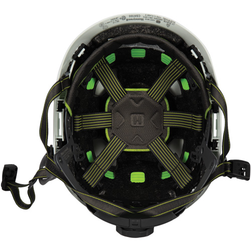 Fibre Metal Climbing Style Safety Helmet, Meets CSA Type 2, Ratchet Suspension, Non-Vented Waymarc Industries Inc
