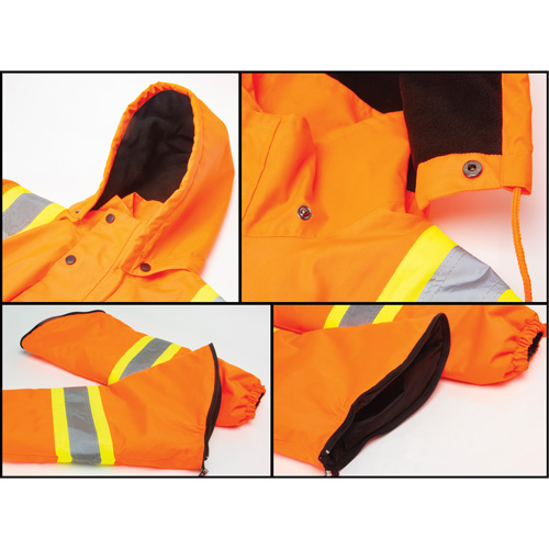 Waterproof 7-in-1 Winter Parka, High Visibility Orange, Medium Waymarc Industries Inc