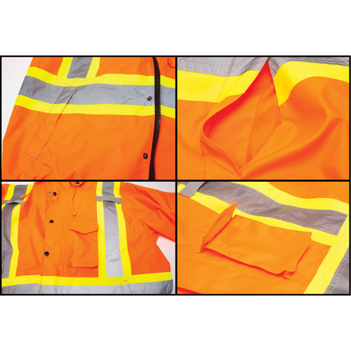 Waterproof 7-in-1 Winter Parka, High Visibility Orange, Medium Waymarc Industries Inc