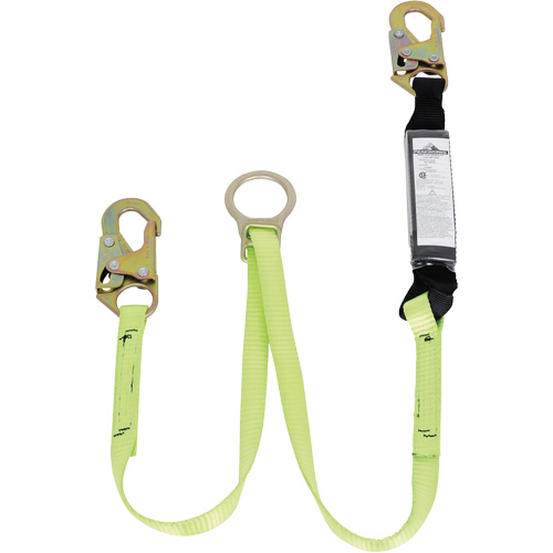 SA-5405-4 Shock Absorbing Lanyard, 4', Snap Hook Center, Snap Hook Leg Ends, Polyester Waymarc Industries Inc