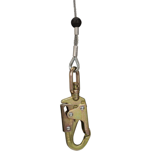 SRL-73303-96 Cable Self-Retracting Lifeline with Recovery, 96', Galvanized Steel, Swivel Waymarc Industries Inc