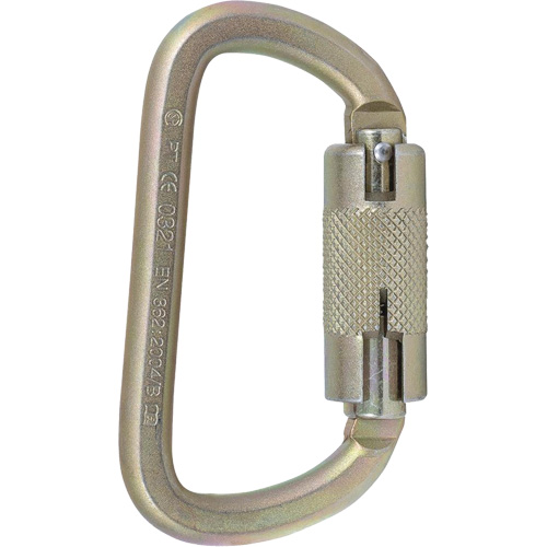CP-03015-2 Zinc Plated Carabiner with 3/4" Gate Opening, Steel Waymarc Industries Inc