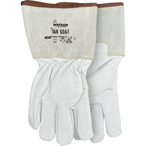 549 Van Goat Arc Rated Cut-Resistant Gloves, Size Medium, Cutshield/Para-Aramid/Polyester/Stainless Steel/Goatskin Shell, ASTM ANSI Level A6/EN 388 Level F Waymarc Industries Inc
