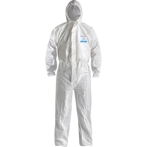 CoverMe XP1800  Type 5/6 Coveralls with Hood, Medium, White, Microporous Waymarc Industries Inc