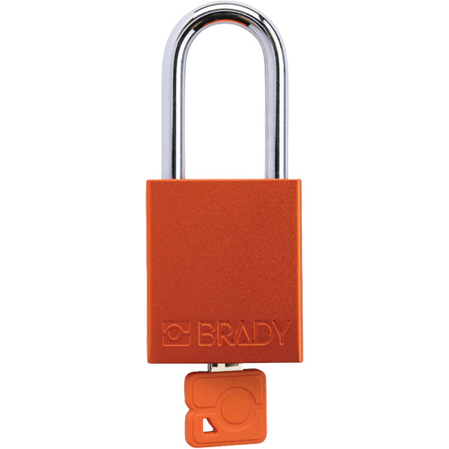 Cadenas de verrouillage de s&eacute;curit&eacute; Velocity Plus, Orange, Cl&eacute;s identiques, Aluminium, Largeur de 1-1/2" Waymarc Industries Inc