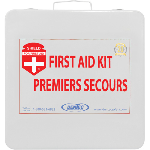 Shield First Aid Kit, Meets/Exceeds CSA Z1220-24 Type 2 Low-Risk Environment, Medium (26-50 Workers) Waymarc Industries Inc