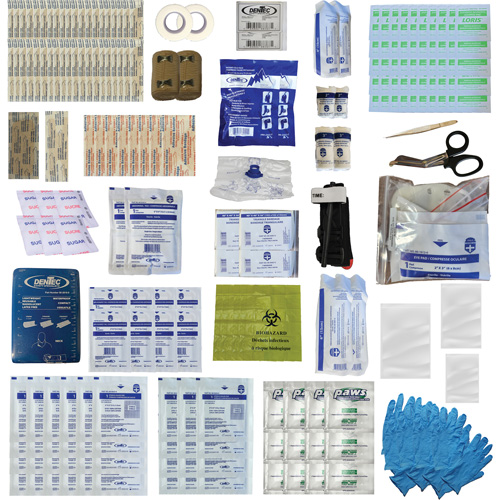 Trousse de premiers soins Shield, R&eacute;pond ou surpasse la norme CSA Z1220-24 type 3 environnements &agrave; haut risque, Moyen (26-50 travailleurs) Waymarc Industries Inc