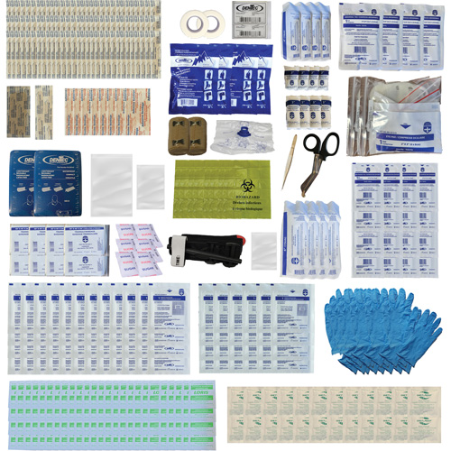 Trousse de premiers soins Shield, R&eacute;pond ou surpasse la norme CSA Z1220-24 type 3 environnements &agrave; haut risque, Grand (51-100 travailleurs) Waymarc Industries Inc