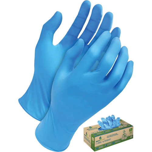 Gants jetables en tri polym&egrave;re, Petit, Poly&eacute;thyl&egrave;ne, 5 mils, Sans poudre, Bleu Waymarc Industries Inc
