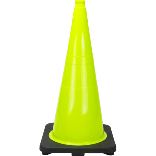 C&ocirc;ne de signalisation de premi&egrave;re qualit&eacute;, 28", Vert lime Waymarc Industries Inc