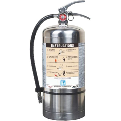 Fire Extinguisher for Lithium-ion Battery Fire Protection, AVD, 6 L Capacity Waymarc Industries Inc