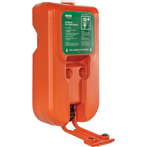 Poste de douche oculaire portable autonome, Aliment&eacute; par gravit&eacute;, Capacit&eacute; 10 gal., Conformit&eacute; ANSI Z358.1 Waymarc Industries Inc