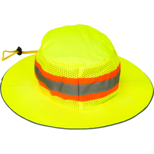 Chapeau de p&ecirc;cheur &agrave; refroidissement par &eacute;vaporation, Lime haute visibilit&eacute; Waymarc Industries Inc
