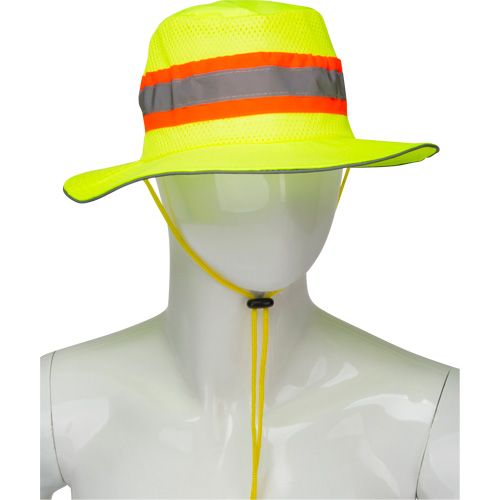 Chapeau de p&ecirc;cheur &agrave; refroidissement par &eacute;vaporation, Lime haute visibilit&eacute; Waymarc Industries Inc