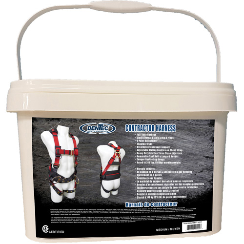 Contractor Safety Harness in Pail, CSA Certified, Class AP, Medium, 352 lbs. Cap. Waymarc Industries Inc