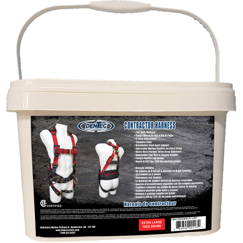 Contractor Safety Harness in Pail, CSA Certified, Class AP, X-Large, 352 lbs. Cap. Waymarc Industries Inc