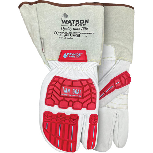 Van Goat 1-Finger Cut-Resistant Mitts, Size Medium, Goatskin Shell, ASTM ANSI Level A7 Waymarc Industries Inc