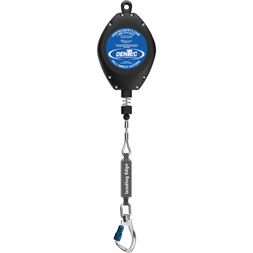 Self-Retracting Lifeline, 50', Galvanized Steel, Swivel Waymarc Industries Inc
