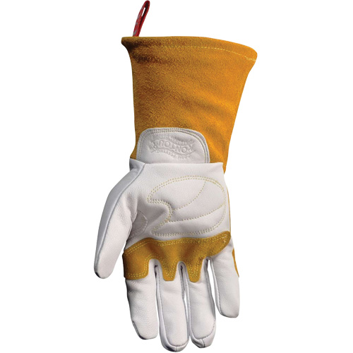 Caiman&reg; Premium TIG/MIG Welder's Gloves with FR Insulated Split Cowhide Back, Grain Goatskin, Size Large Waymarc Industries Inc