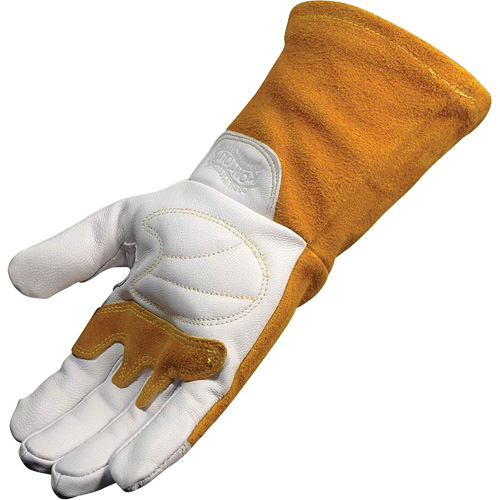 Caiman&reg; Premium TIG/MIG Welder's Gloves with FR Insulated Split Cowhide Back, Grain Goatskin, Size Large Waymarc Industries Inc