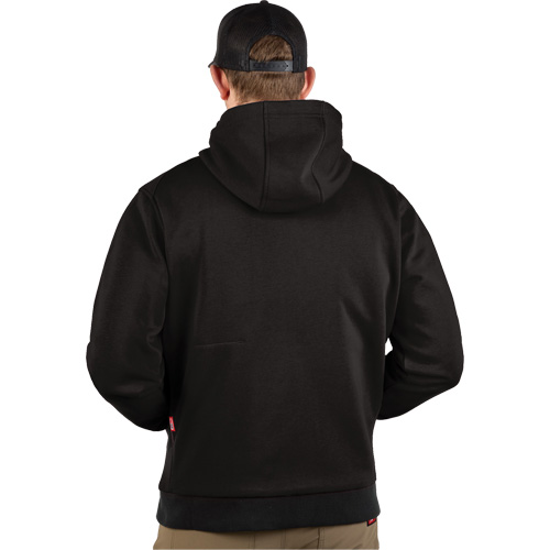 Chandail &agrave; capuchon chauffant M12 avec pile, Hommes, 2T-Grand, Noir, Poly-coton Waymarc Industries Inc