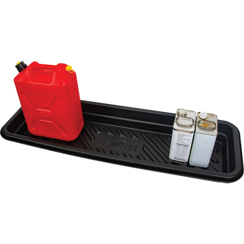 Plateau pour les d&eacute;versements, 12" lo x 48" la x 4,5" h, Cap. de d&eacute;versement 12 gal. US Waymarc Industries Inc