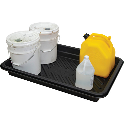 Plateau pour les d&eacute;versements, 24" lo x 36" la x 4,5" h, Cap. de d&eacute;versement 18 gal. US Waymarc Industries Inc