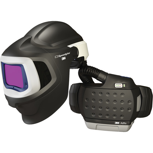 Syst&egrave;me de protection respiratoire &agrave; &eacute;puration d'air motoris&eacute; haute efficacit&eacute; Adflo avec masque de soudage 9100 MP Speedglas, Masque de soudage, Pile Lithium-ion Waymarc Industries Inc