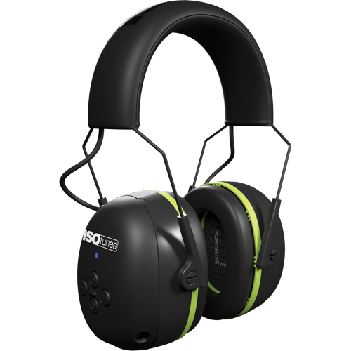 Black & Green Air Defender Bluetooth Earmuffs, Headband Style, 24 dB Waymarc Industries Inc
