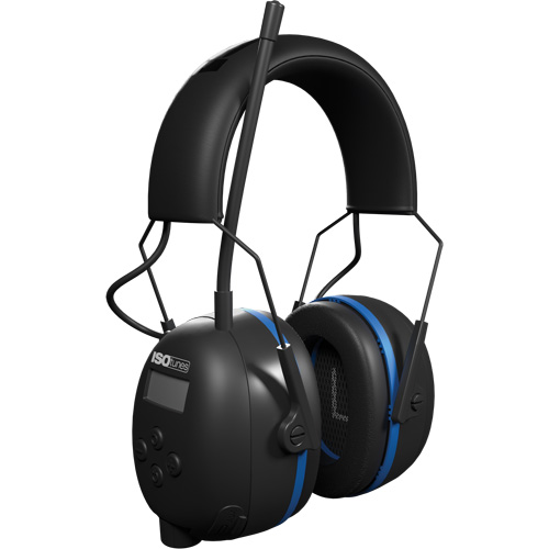 Black & Blue Air Defender AM/FM BT Earmuffs, Headband Style, 25 dB Waymarc Industries Inc