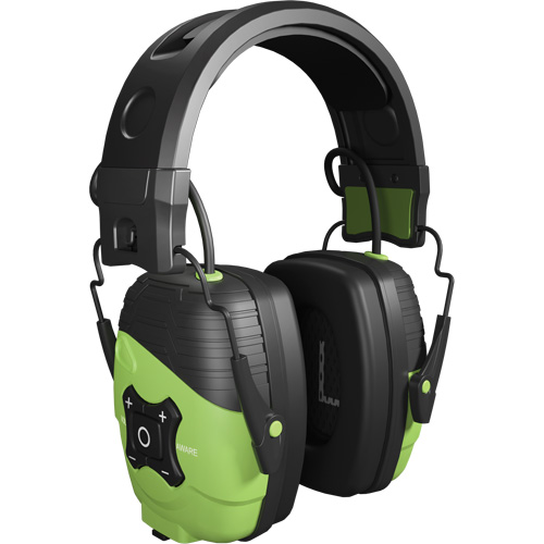 Safety Green Link Aware Bluetooth Earmuffs, Headband Style, 25 dB Waymarc Industries Inc