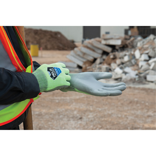 Helix&reg; 2057 Abrasion- & Cut-Resistant Gloves, Size 6/X-Small, 13 Gauge, Polyurethane Coated, HPPE Shell, ASTM ANSI Level A4/EN 388 Level C Waymarc Industries Inc