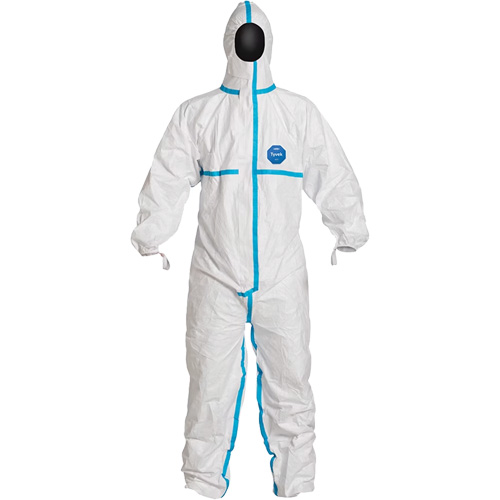 Hooded Coveralls, Small, White, Tyvek&reg; 600 Waymarc Industries Inc