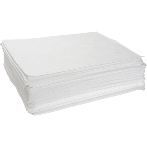 Meltblown Sorbent Pads, Oil Only, 15" x 19", 10 gal. Absorbancy Waymarc Industries Inc
